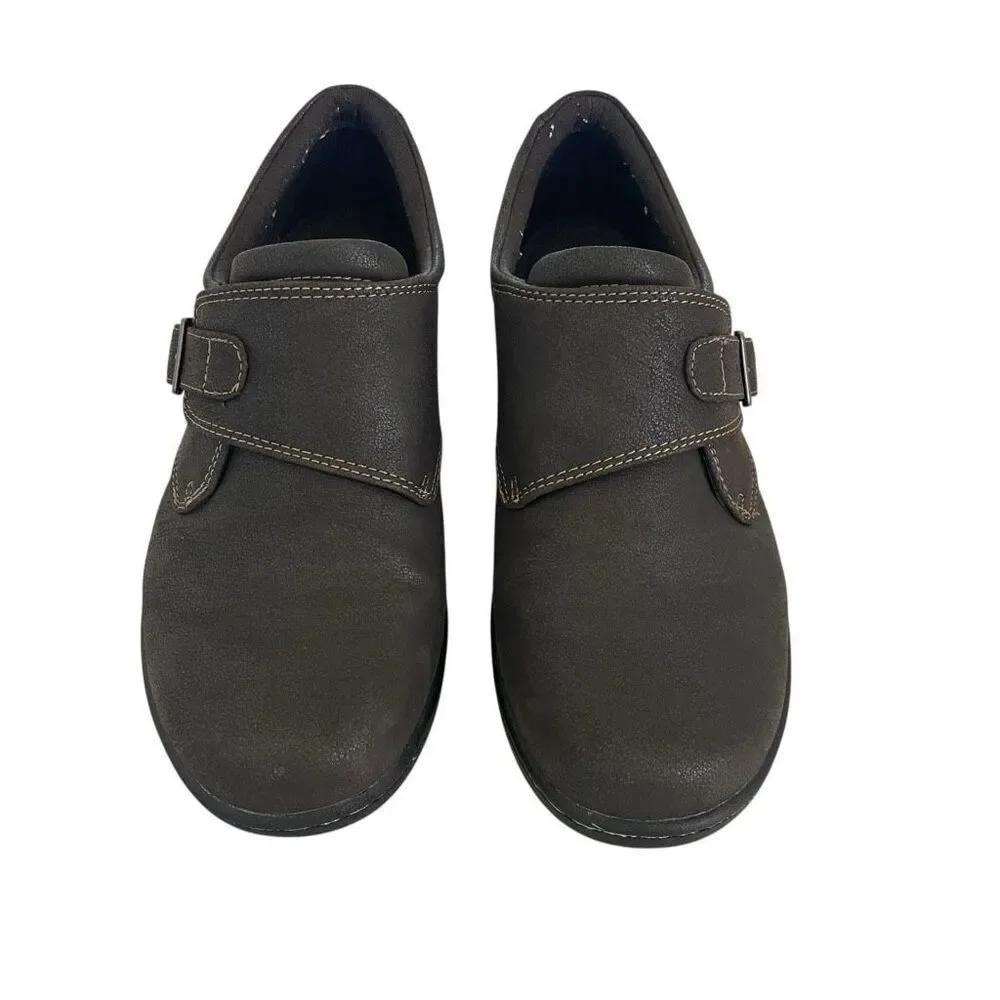 Eastland Brown Leather Sherri Shoe Women’s Size 10 10W Slip On Comfort Walking